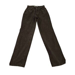PacSun Brown Wide-Leg Denim Jeans Unisex